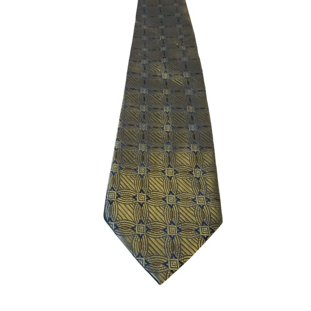 Vesuvio Napoli in Italy Neck Tie Mens Green Celtic Irish Design‎ Sheen Luxury